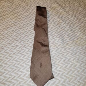 Vintage Yves Saint Laurent Necktie Brown